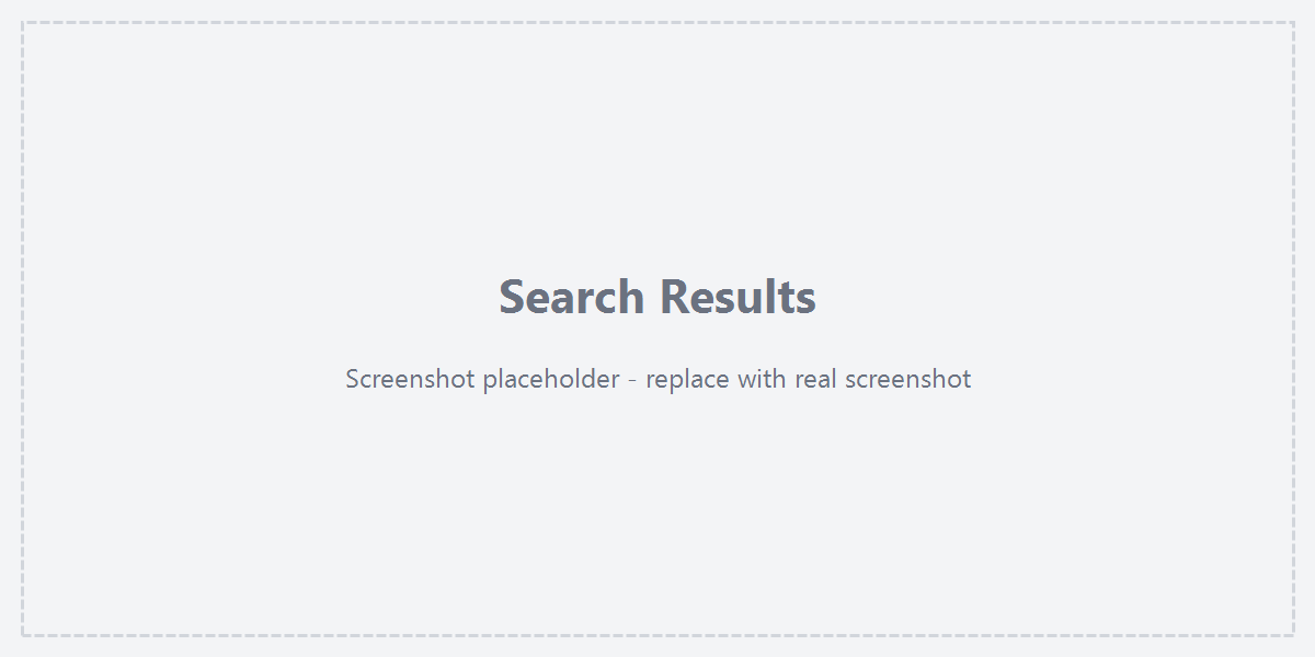 Search results