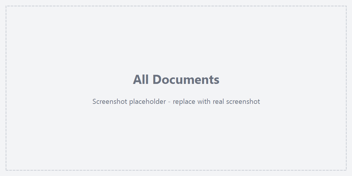 All Documents page overview