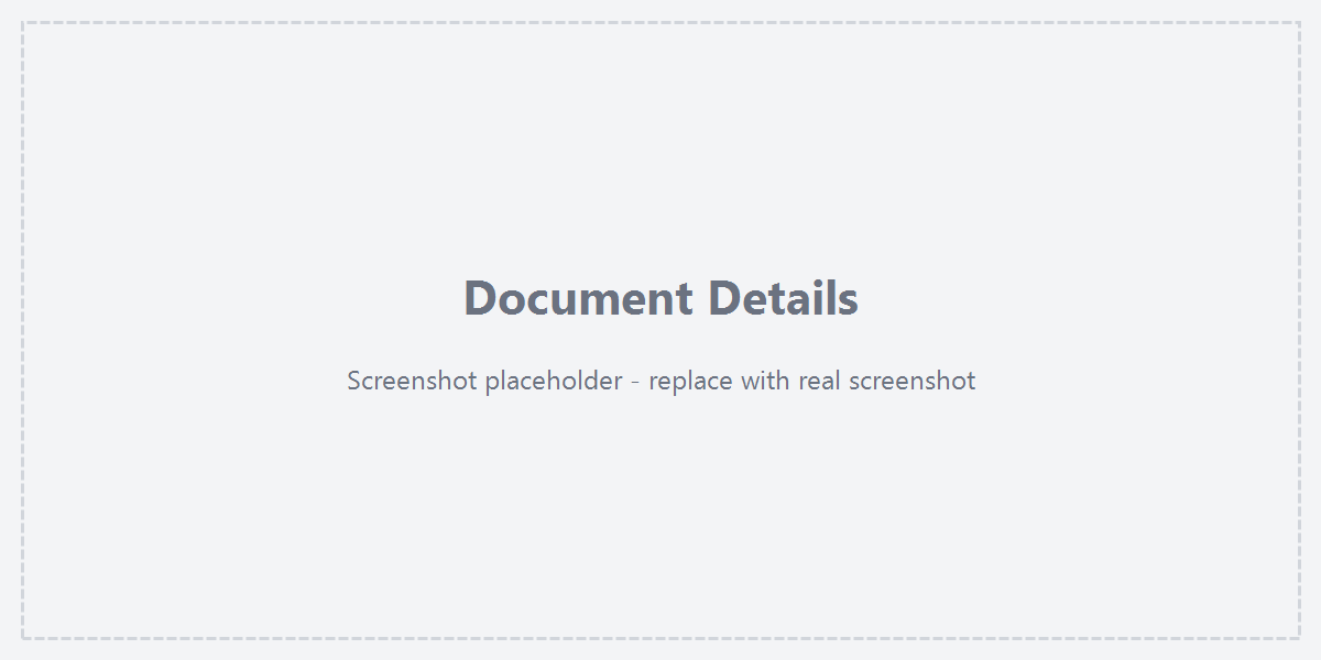 Document details overview