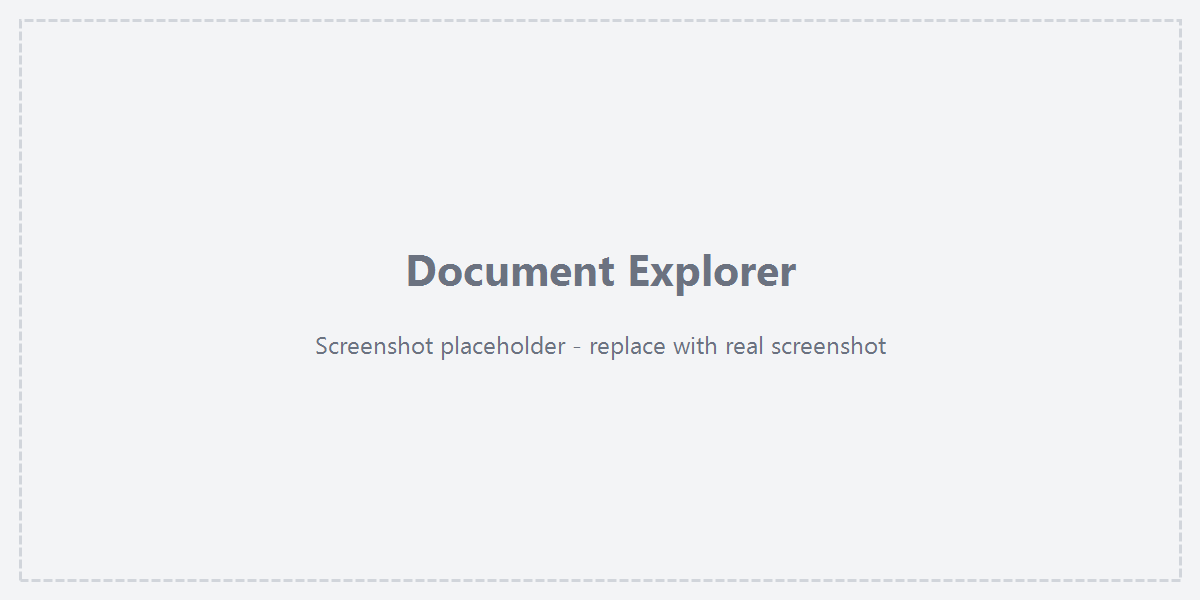 Document Explorer overview