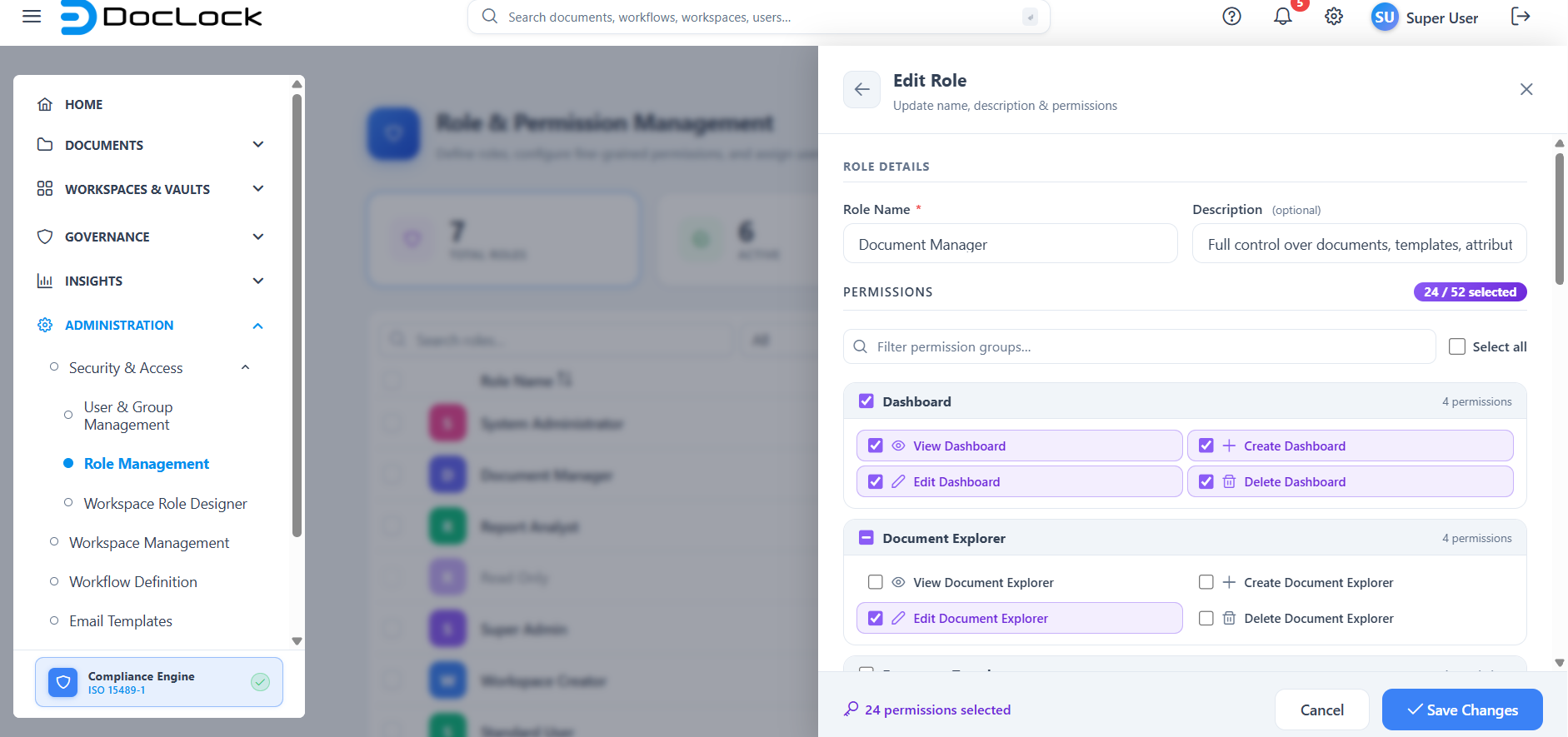 How system and workspace access combine