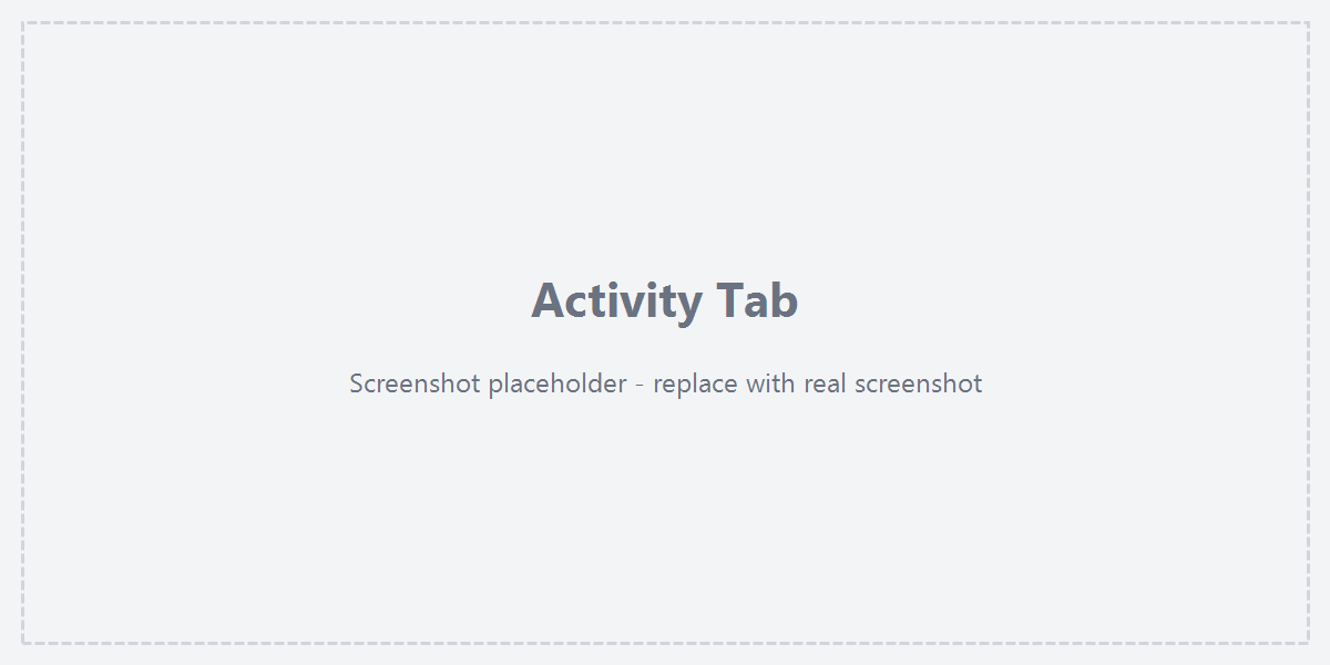 Activity tab