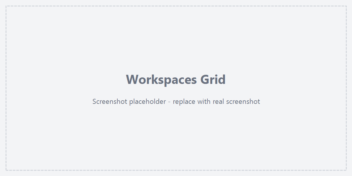 Workspaces management grid
