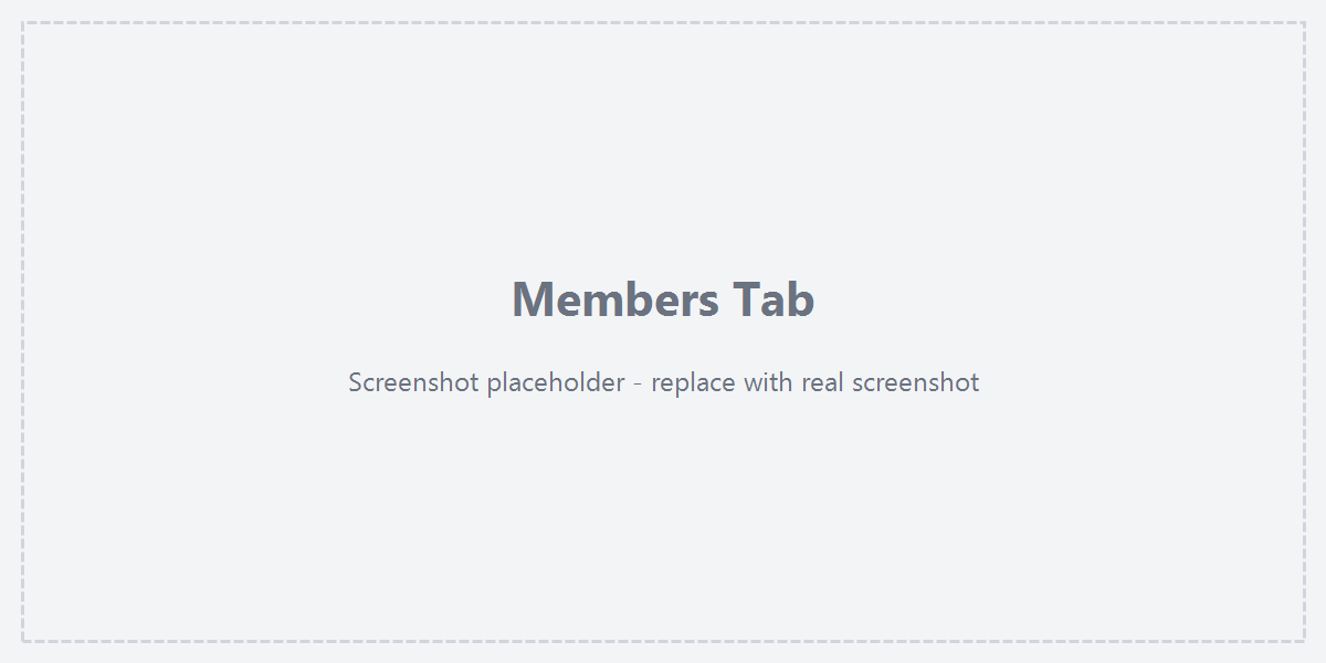 Members tab
