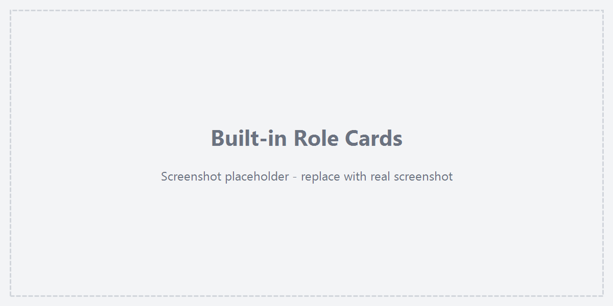 Built-in role cards